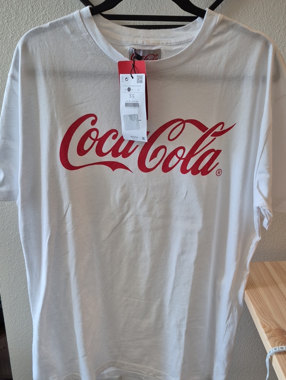 Coca Cola White Tee with Red Logo